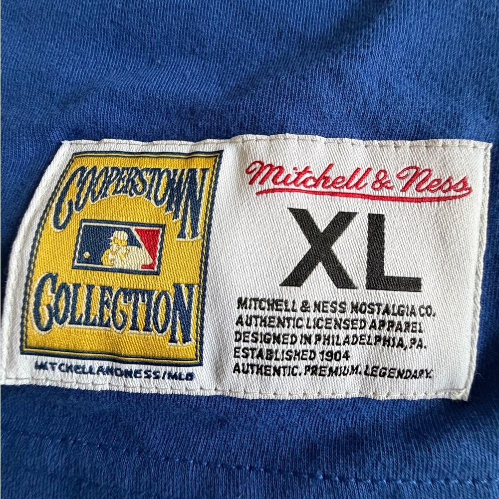 Atlanta Braves Shirt Mens XL Red Gray Blue MLB Baseball Tank Mitchell & Ness - Picture 2 of 10